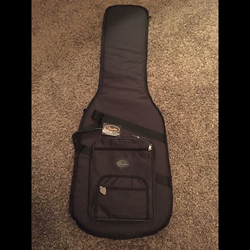 Fender Soft Shell Black Canvas Guitar Casegig Bag